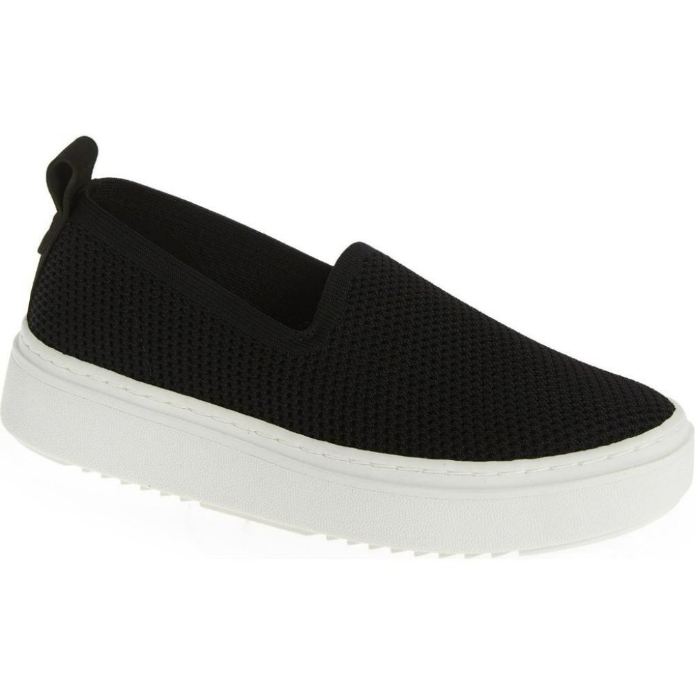EILEEN FISHER Prosper 2 Slip-On Black Knit Sneaker Size 8